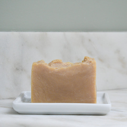 Fragrance Free shea + IPA bar beer soap bare