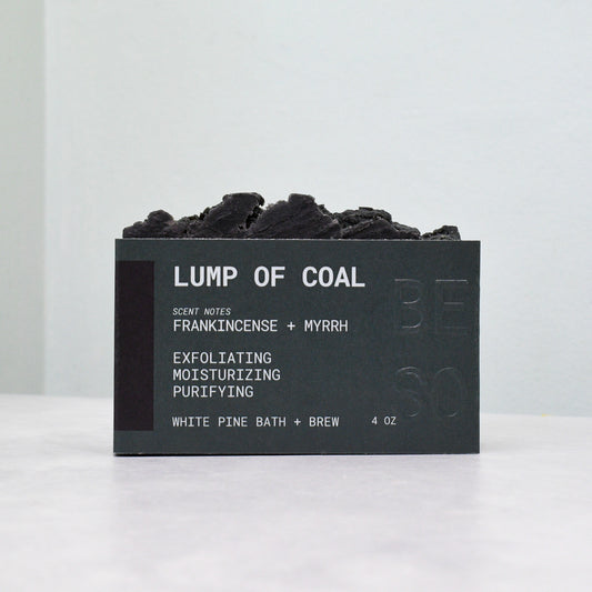Lump of Coal Beer Soap