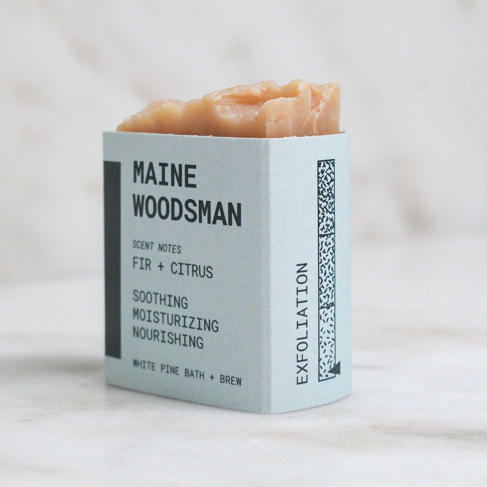 Maine woodsman mini beer soap: palm free, vegan, for dry skin, moisturizing, made in Maine