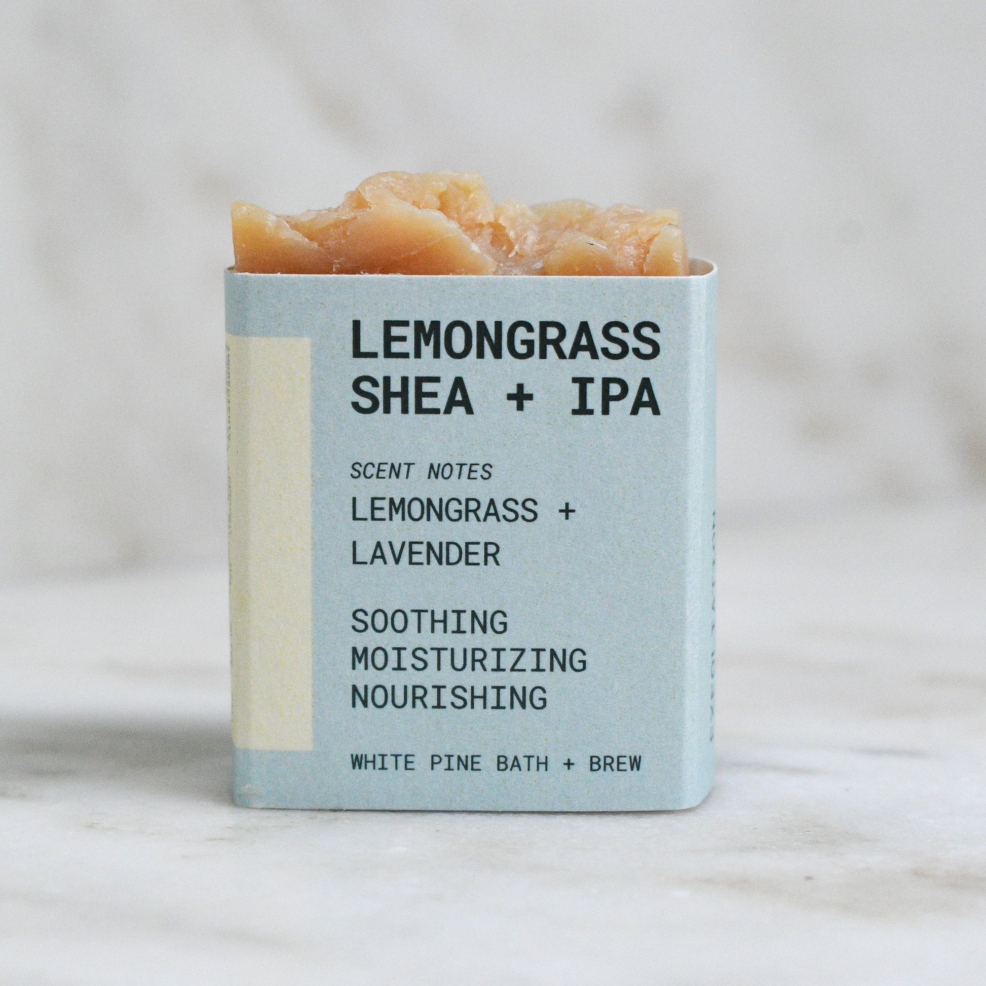 mini lemongrass shea + IPA beer soap