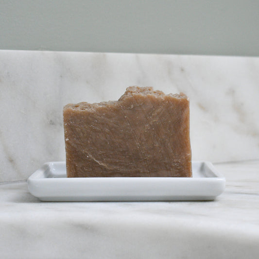 Sea Salt + Clay beer soap scented with rosemary and lavender