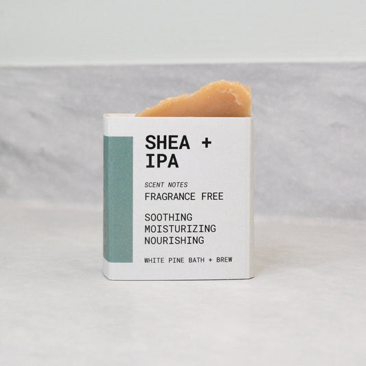 Shea + IPA fragrance free mini bar of beer soap