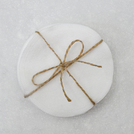 cotton facial rounds tight in twine