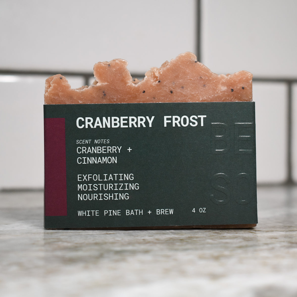 Cranberry Frost Beer Soap Self Care Set