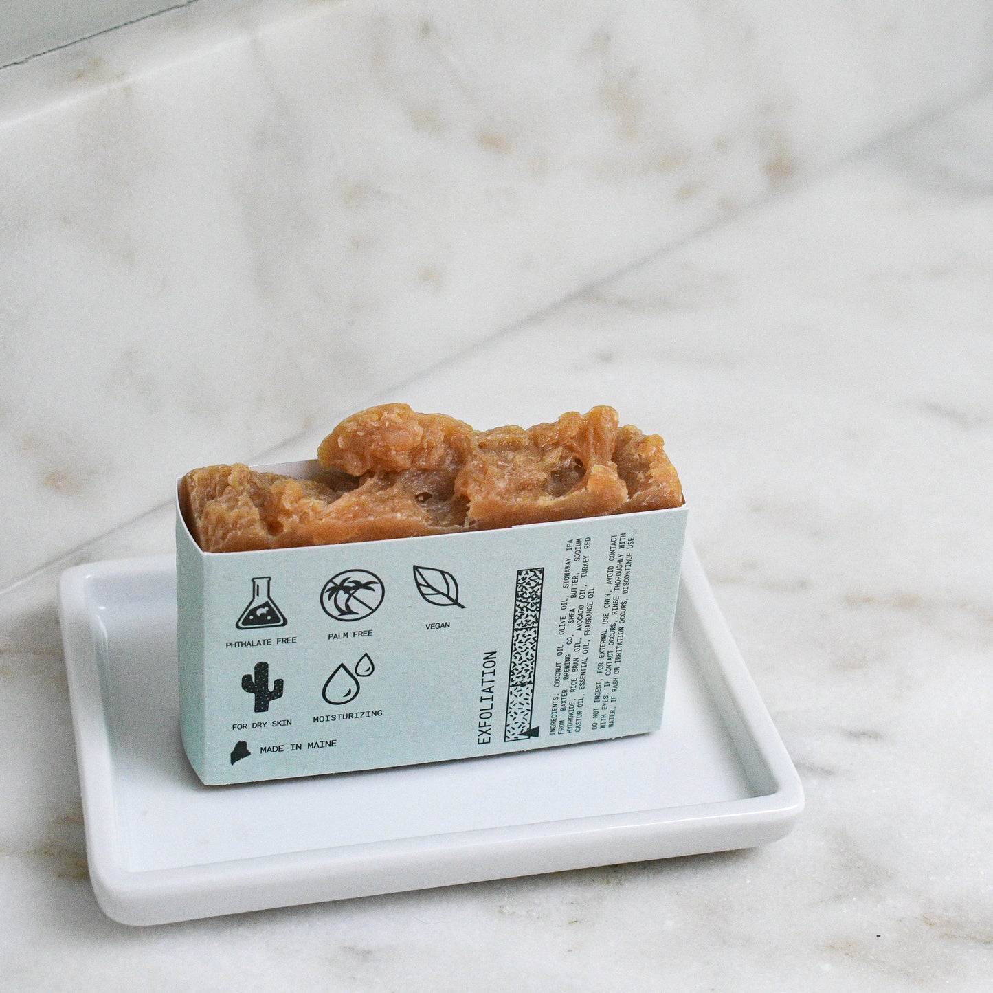 bar of lemongrass shea + IPA beer soap