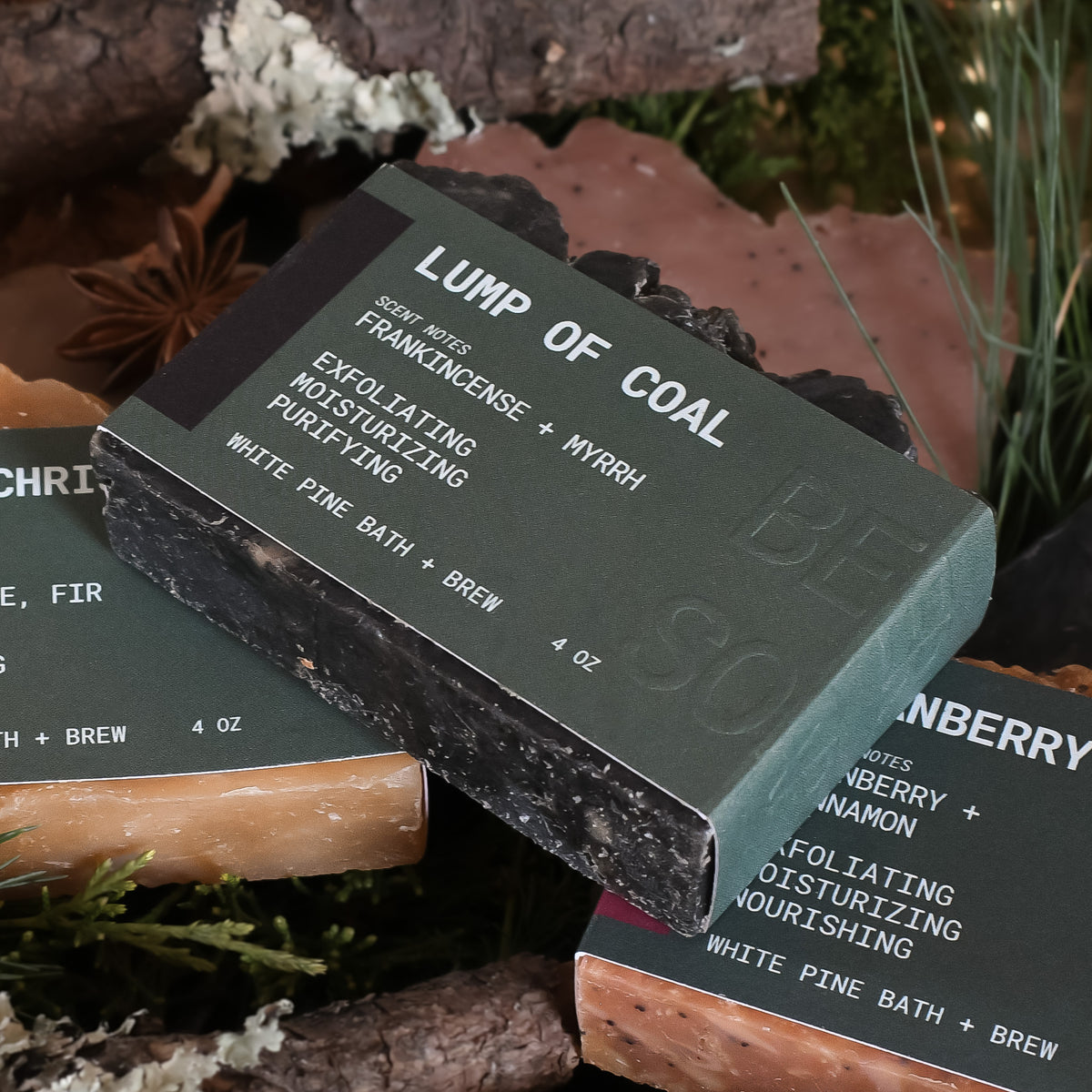 Lump of Coal Beer Soap