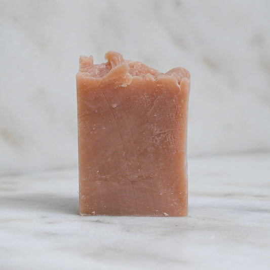 mini bar of kettle rose beer soap bare