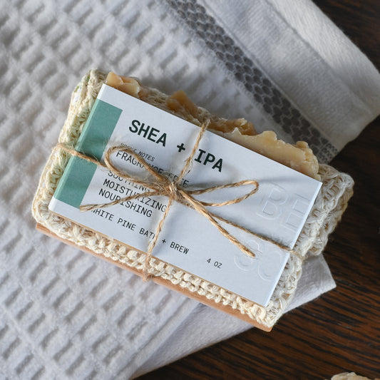 Shea + IPA Beer Soap Self Care Set - Fragrance Free