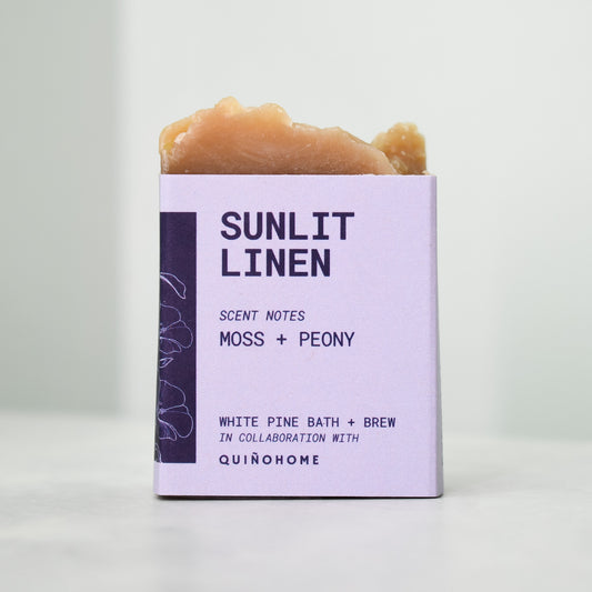 Sunlit Linen Mini Beer Soap