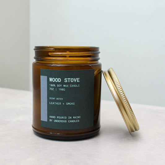Wood Stove Candle