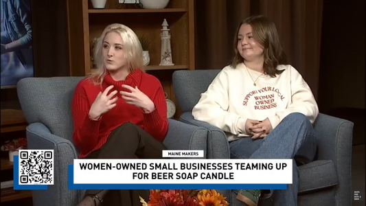 Two Maine businesses collaborate on fall-inspired beer soap and candle || WGME ARC Maine