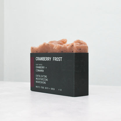 Cranberry Frost Beer Soap
