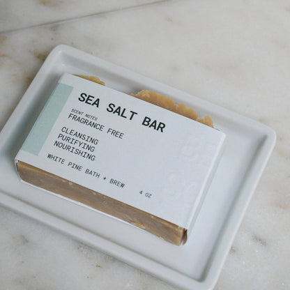 Fragrance Free sea salt bar beer soap