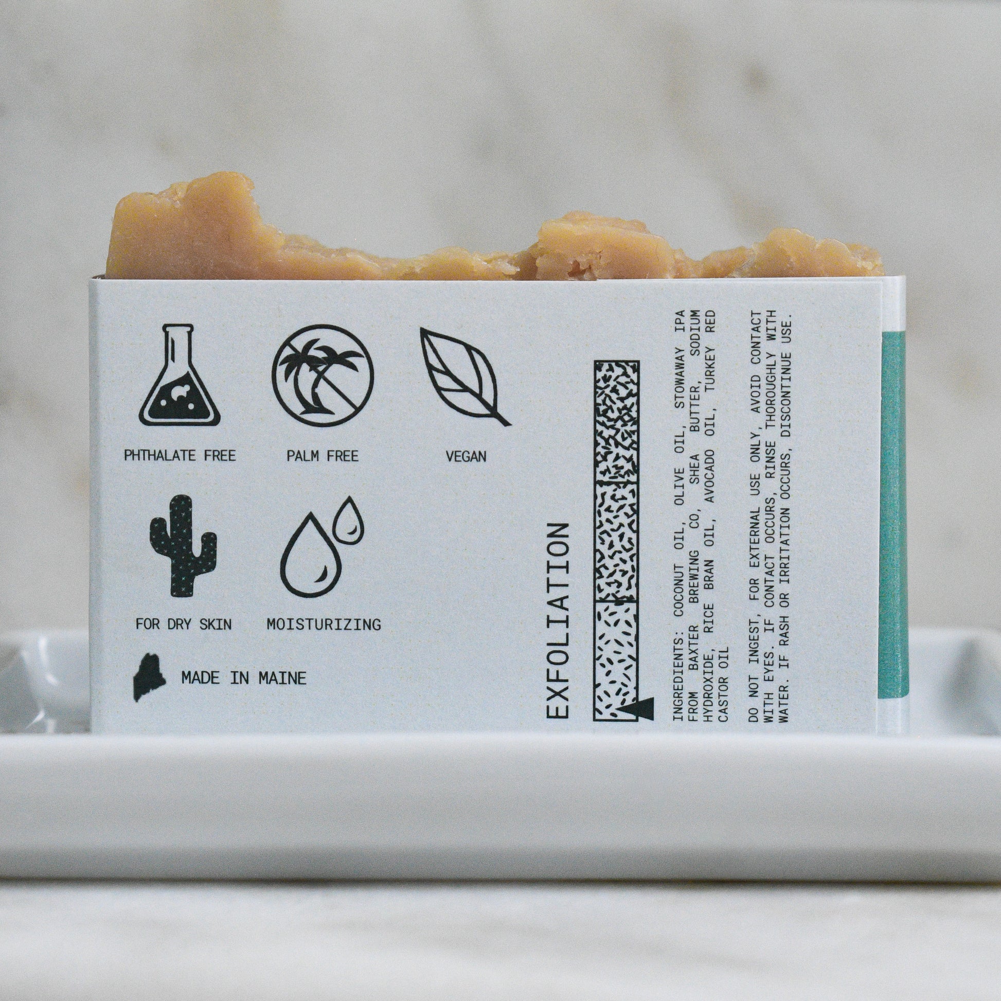 Fragrance Free shea + IPA bar beer soap