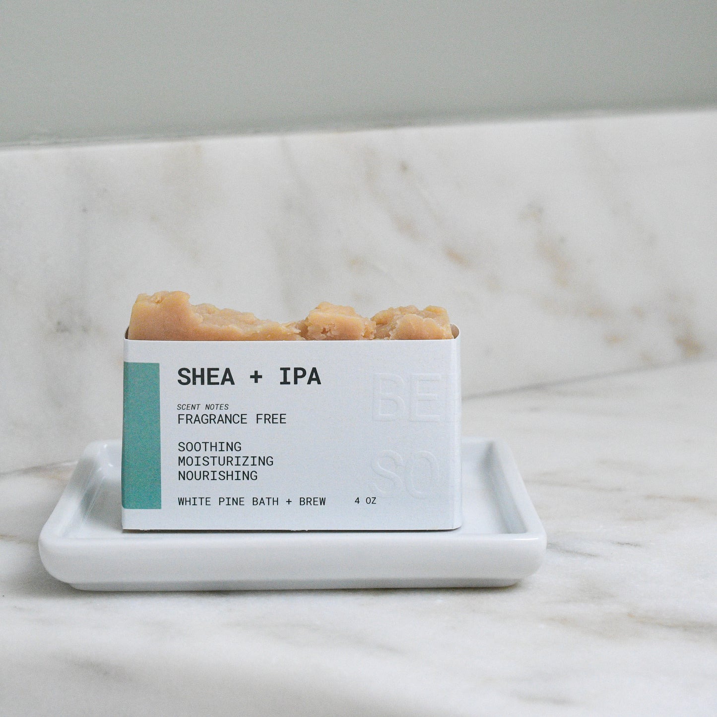 Fragrance Free shea + IPA bar beer soap