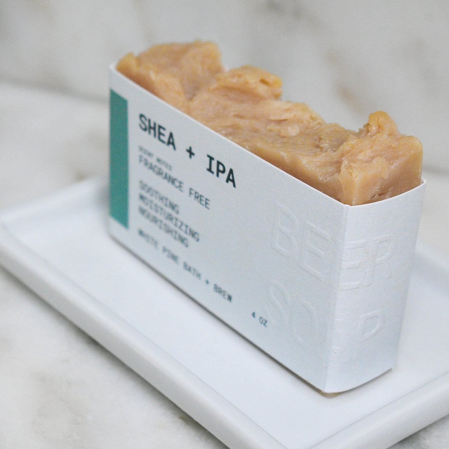 Fragrance Free shea + IPA bar beer soap