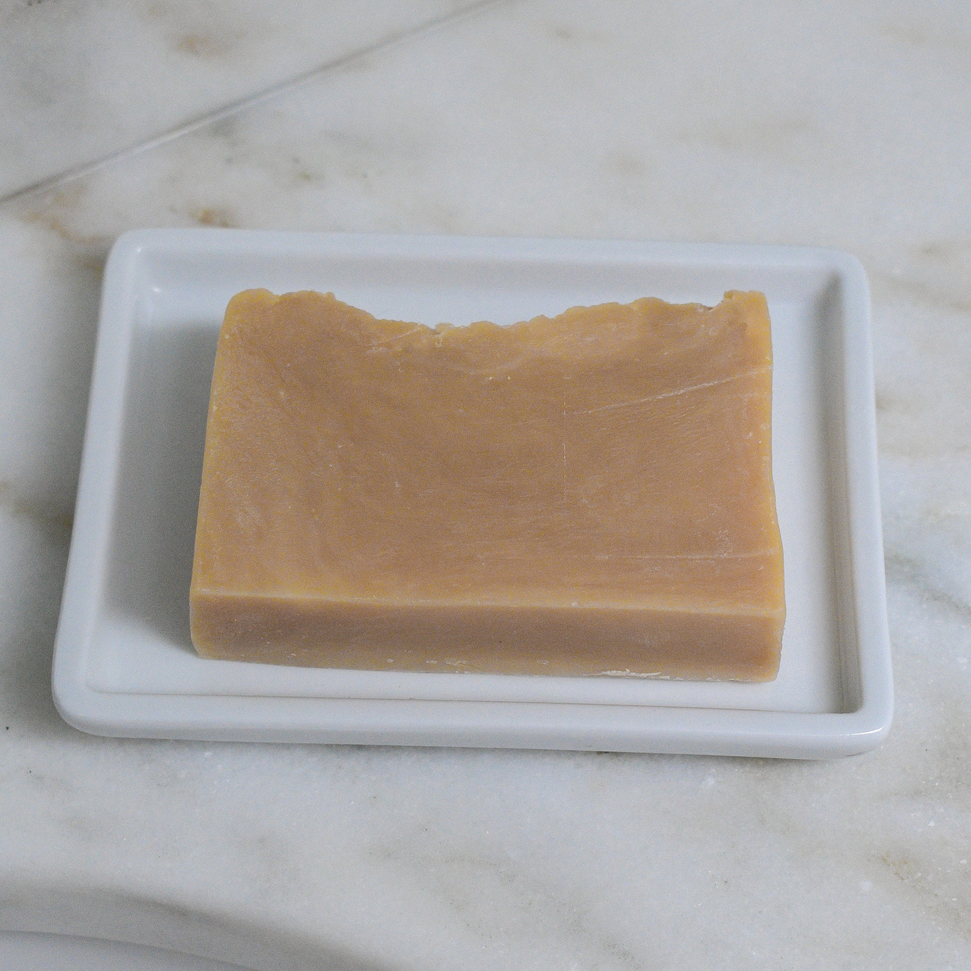 bare bar of fragrance free shea + IPA beer soap