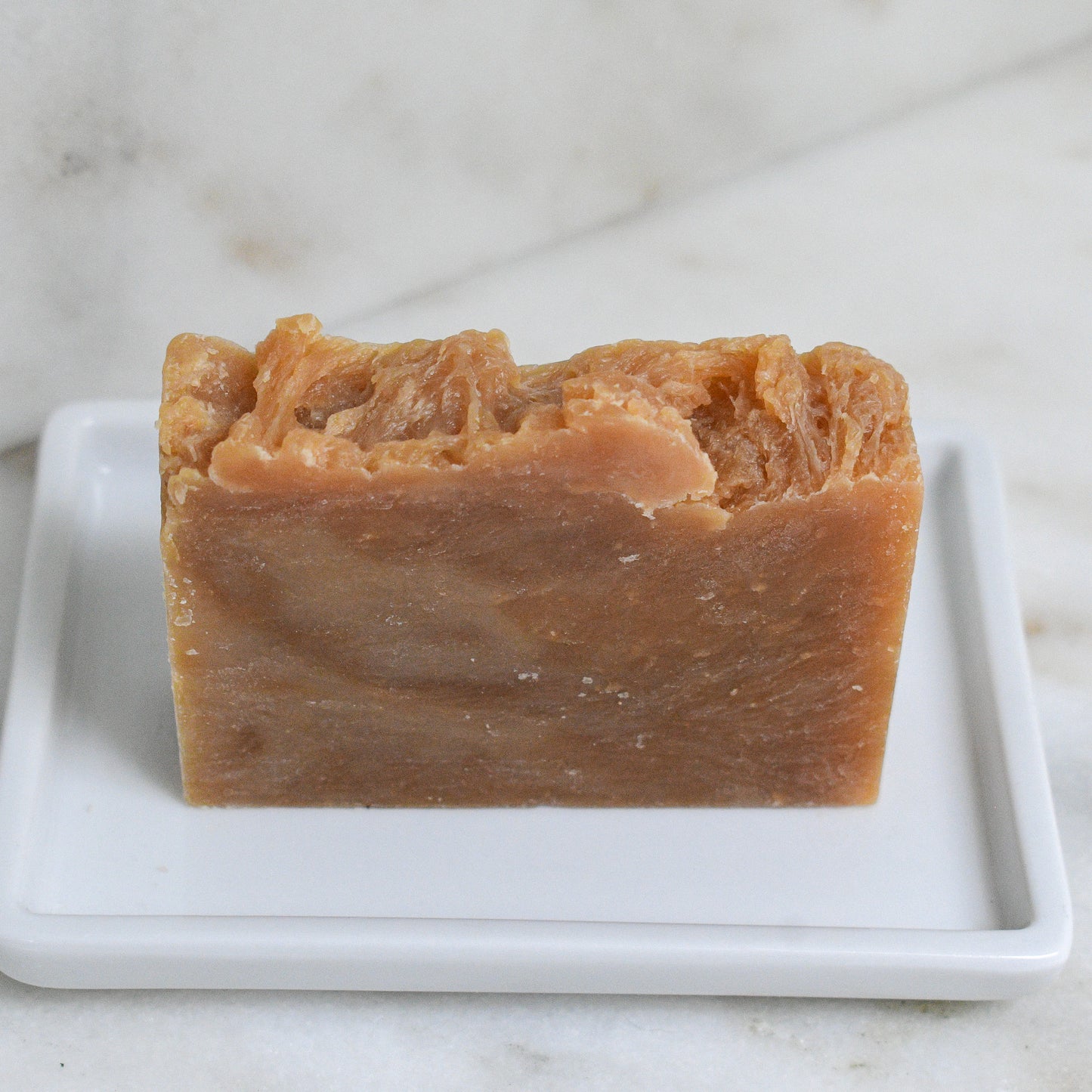 bare bar of lemongrass shea + IPA beer soap