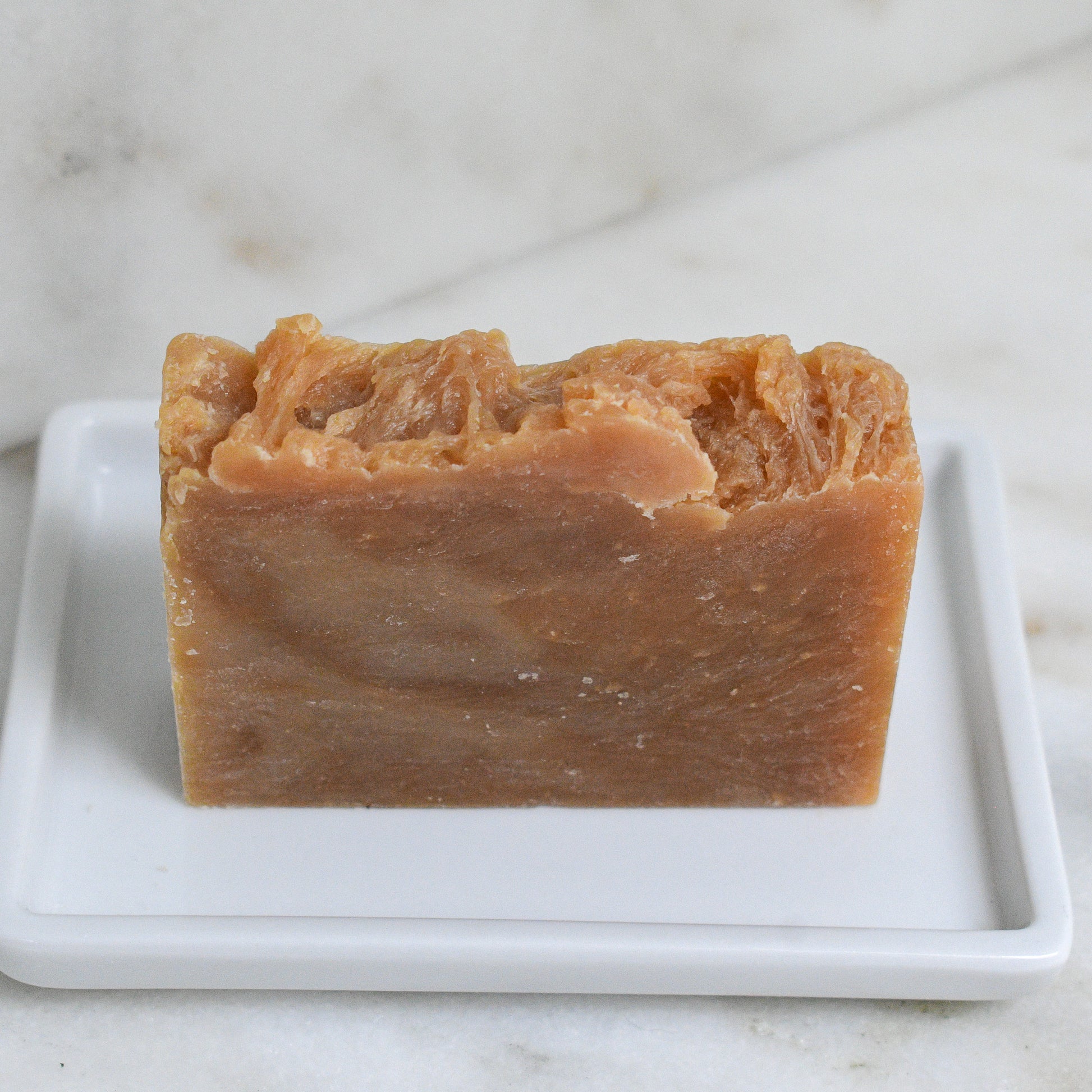 bare bar of lemongrass shea + IPA beer soap