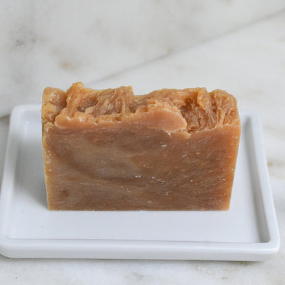bare bar of lemongrass shea + IPA beer soap