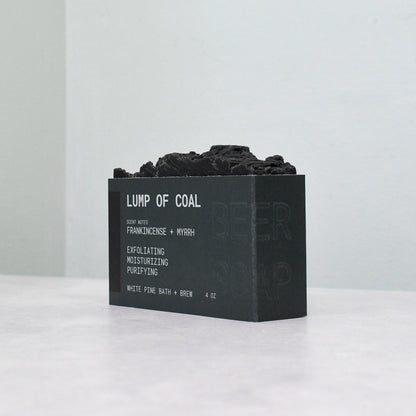 Lump of Coal Beer Soap