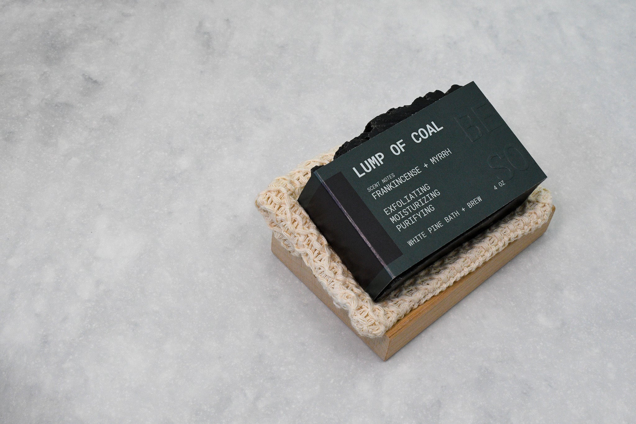 lump of coal beer soap set