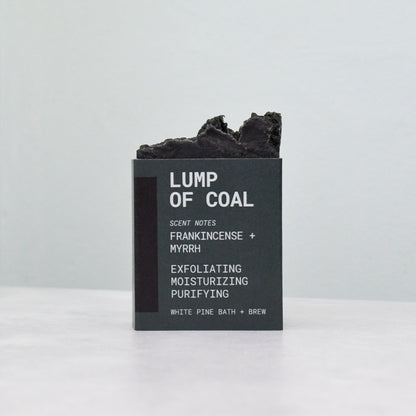 Lump of Coal Mini Beer Soap