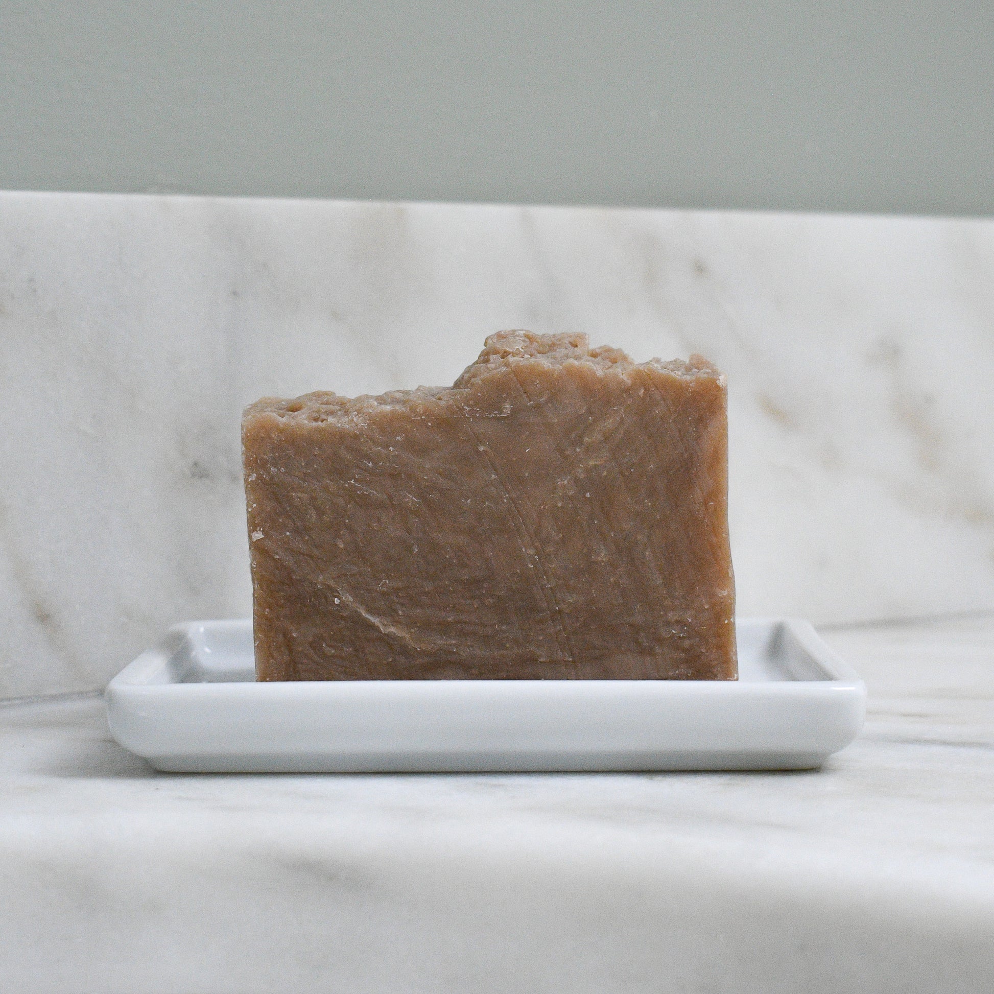 Sea Salt + Clay beer soap scented with rosemary and lavender