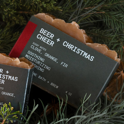 Beer + Christmas Cheer Beer Soap