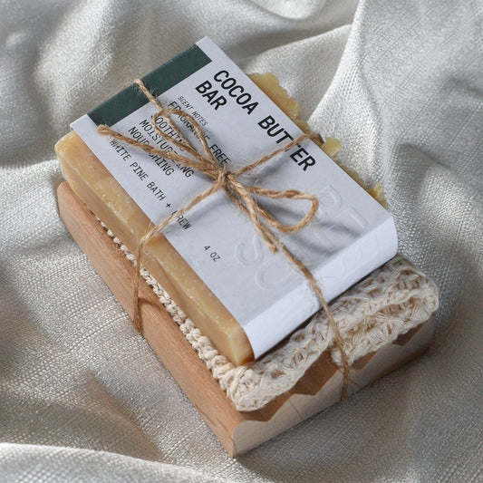 Cocoa Butter Bar Beer Soap Self Care Set - Fragrance Free