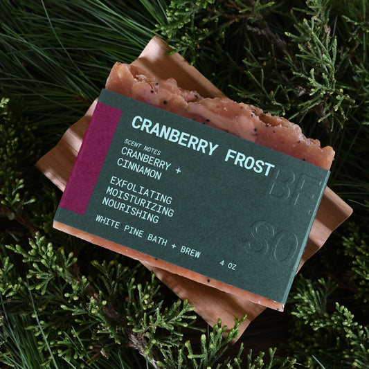 Cranberry Frost Beer Soap