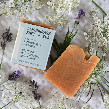 Lemongrass Shea + IPA Mini Beer Soap