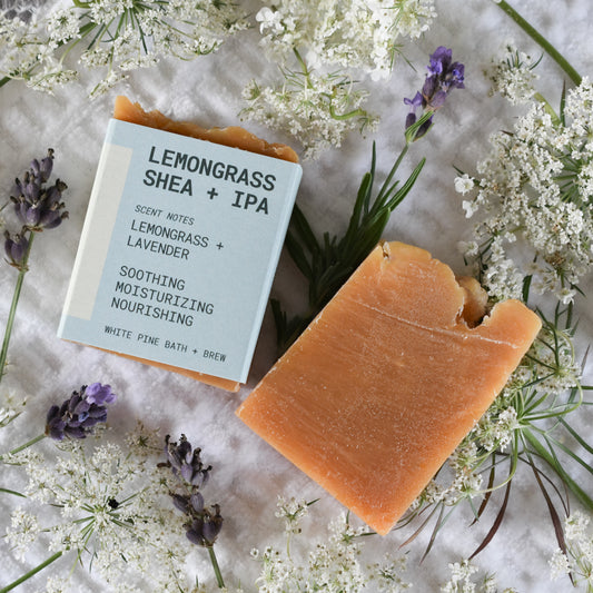 Lemongrass Shea + IPA Mini Beer Soap