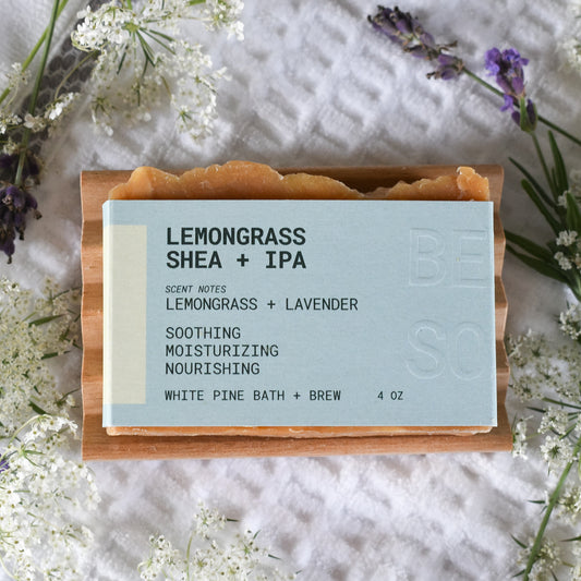 Lemongrass Shea + IPA Beer Soap