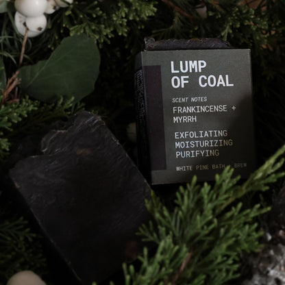 Lump of Coal Mini Beer Soap