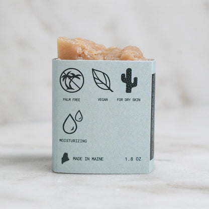 Maine woodsman mini beer soap: palm free, vegan, for dry skin, moisturizing, made in Maine