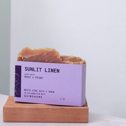 Sunlit Linen Beer Soap Self Care Set