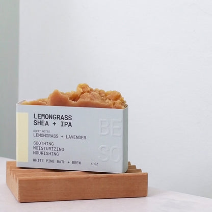 Lemongrass Shea + IPA Beer Soap Self Care Set