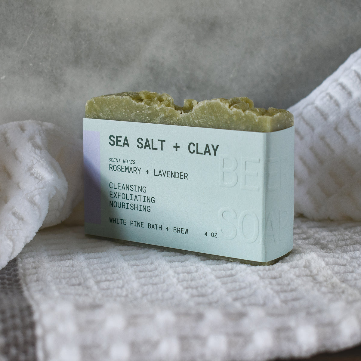 Sea Salt + Clay Beer Soap