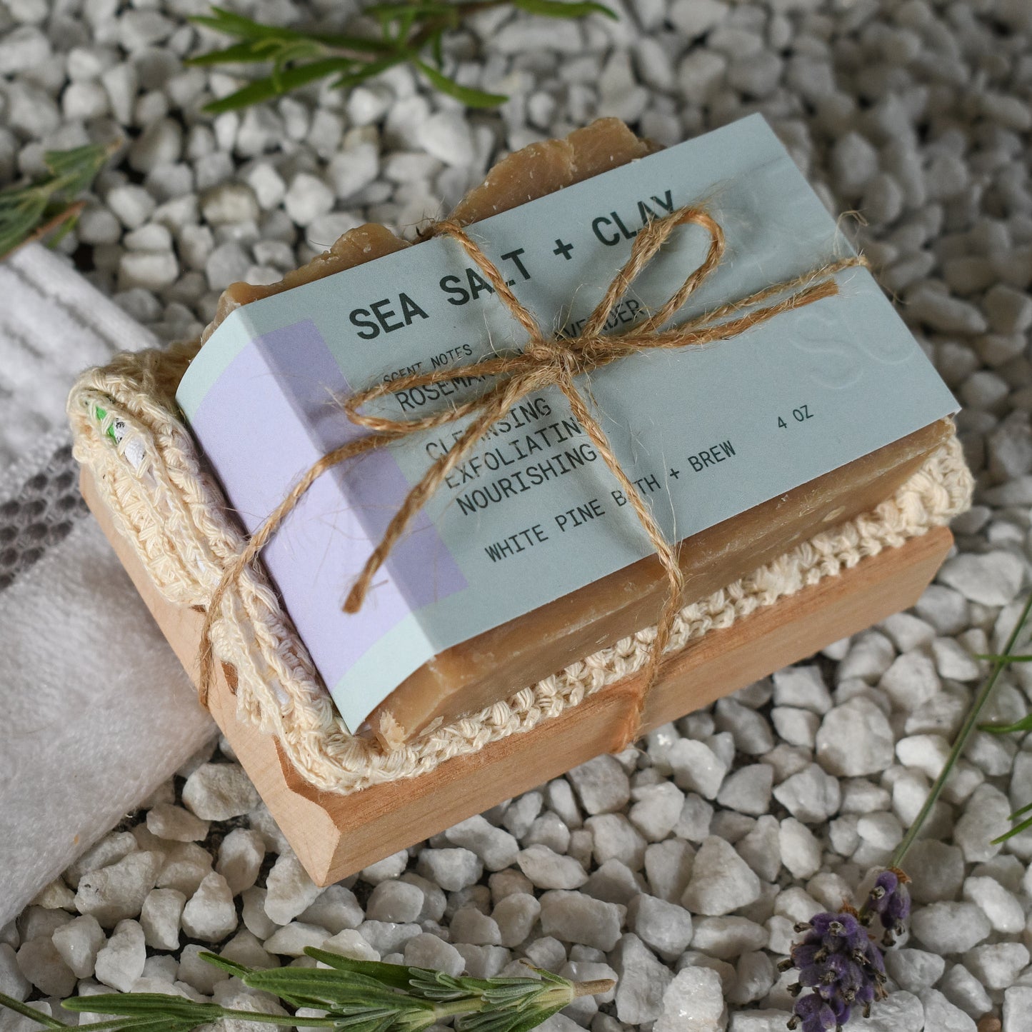Sea Salt + Clay Beer Soap Self Care Set