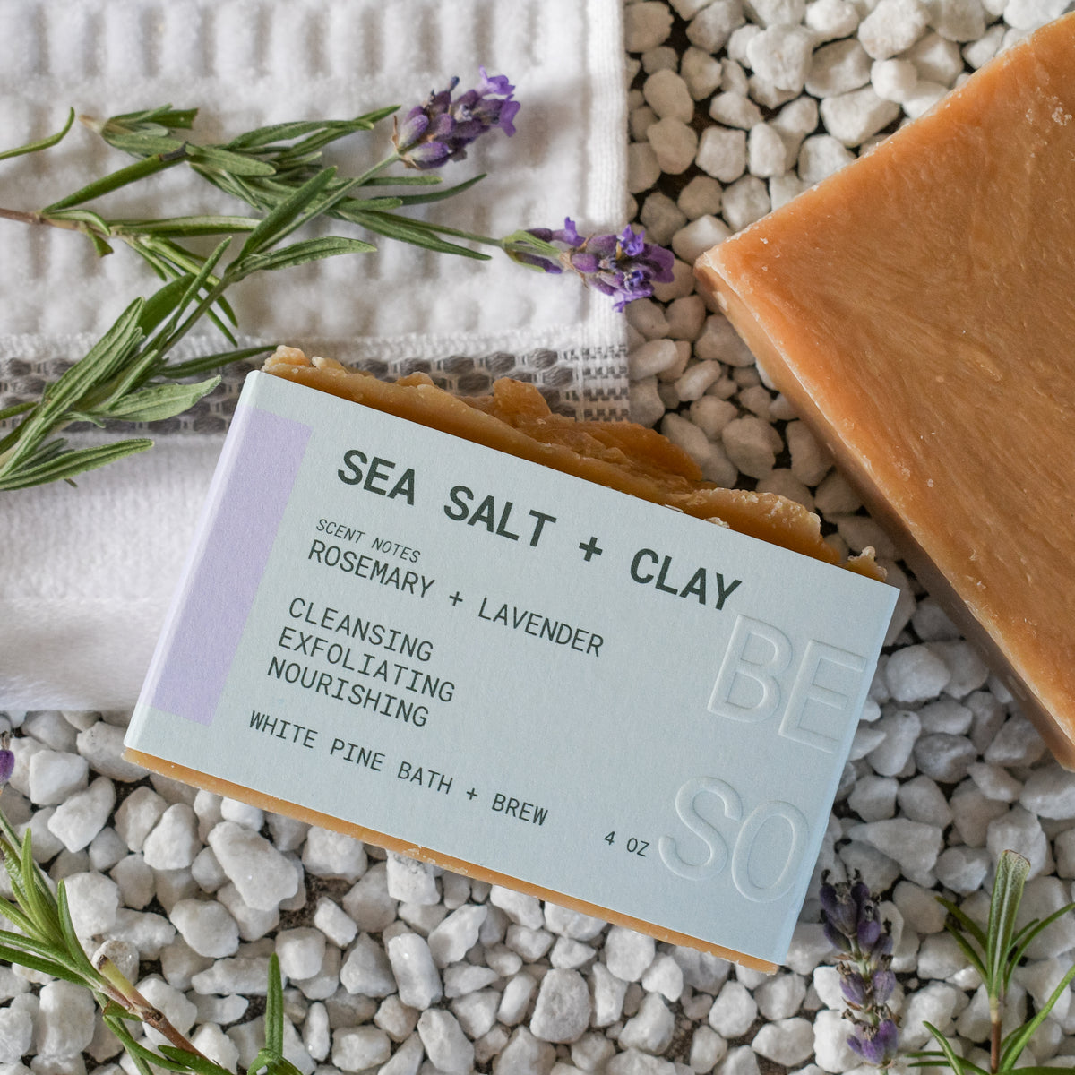 Sea Salt + Clay Beer Soap