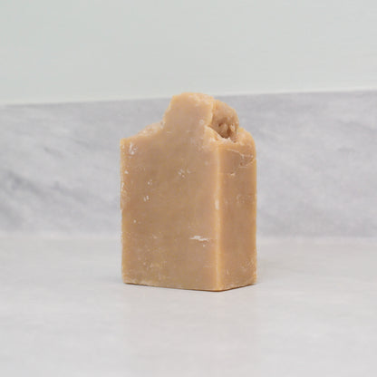 mini bar of sea salt fragrance free beer soap