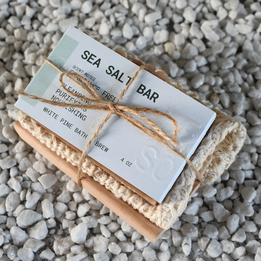 Sea Salt Bar Beer Soap Self Care Set - Fragrance Free
