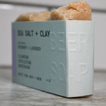 Sea Salt + Clay Beer Soap Self Care Set