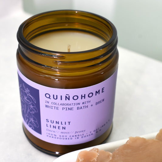 Sunlit Linen Candle
