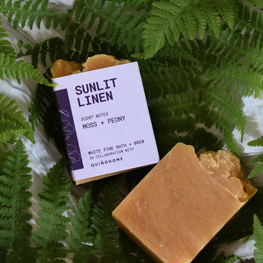 Sunlit Linen Mini Beer Soap