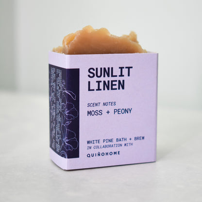 Sunlit Linen Mini Beer Soap