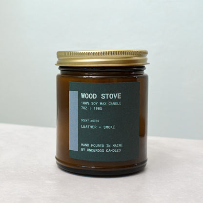 Wood Stove Candle